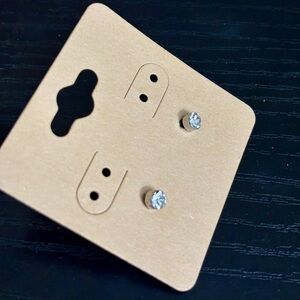 Maurices Silver Crystal Stud Earrings